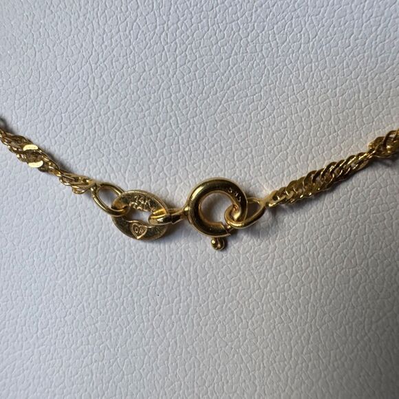 14k Yellow Gold Diamond Cut Singapore Chain 24 Inch 2mm Necklace Vintage 3.2g - Picture 9 of 16